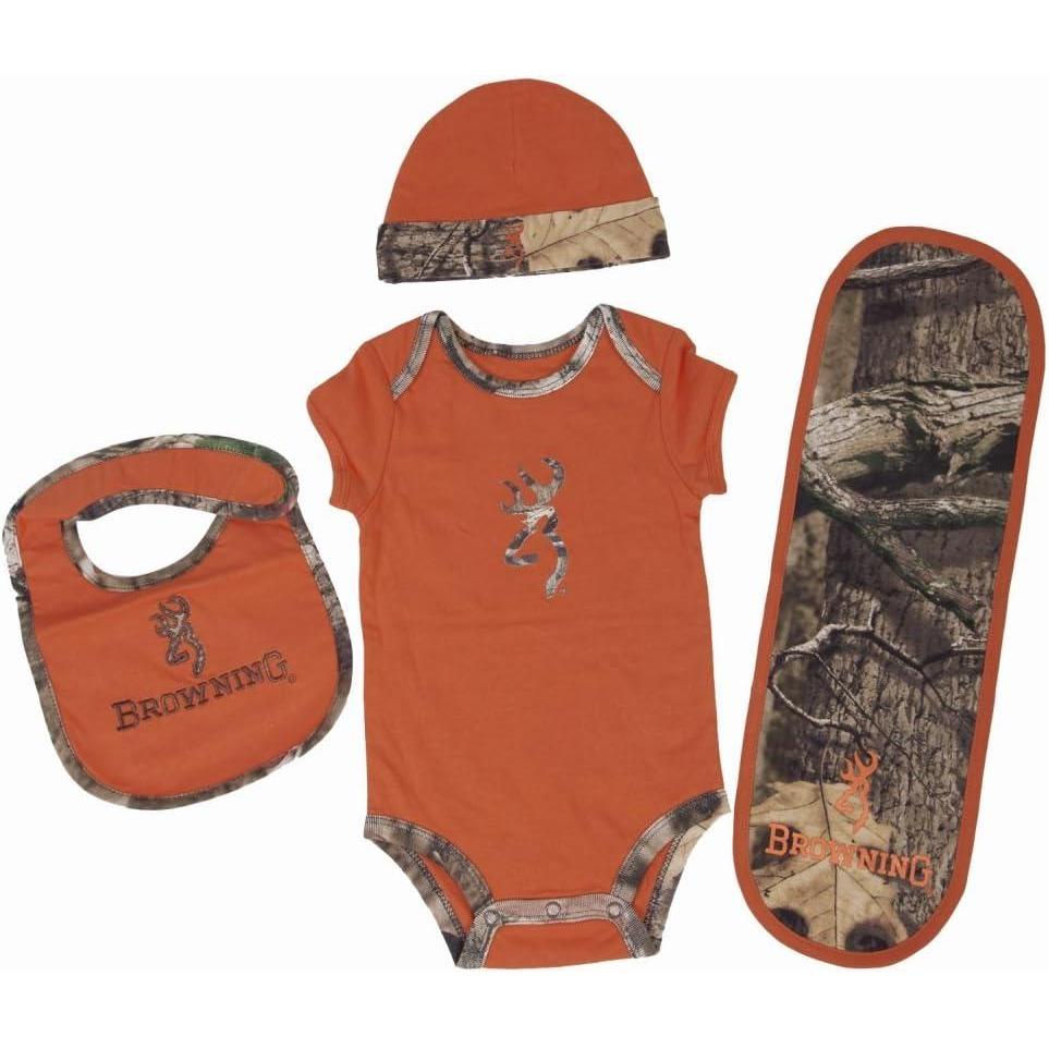 imageOfficially Licensed Browning Baby Texas Orange 4 Piece CAMO Set