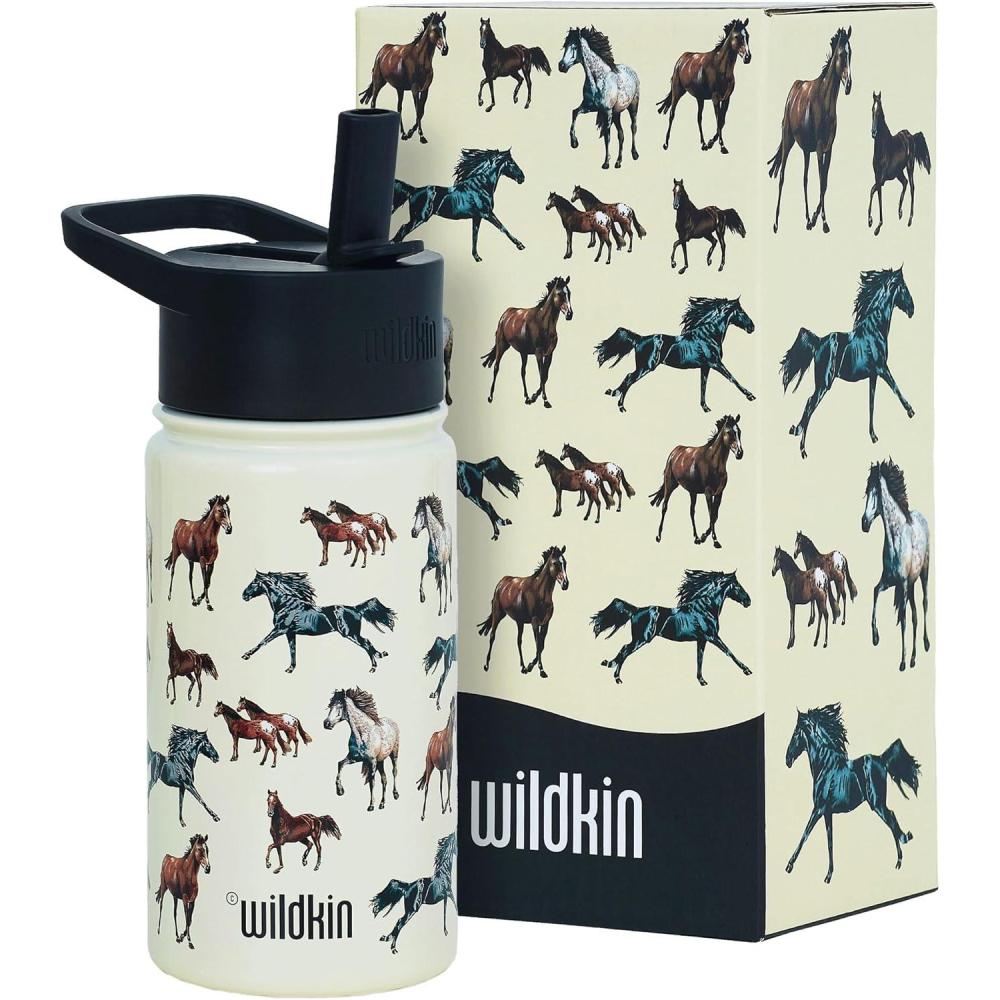 imageWildkin Mossy Oak 32oz Kids Water Bottle  Leakproof VacuumInsulated Durable EasyClean  Bottom LandHorse Dreams