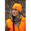 DOING SOMETHING GREAT DSG Outerwear Women’s Sherpa Fleece Ponytail Beanie – Hunting Hat, DWR Finish(Blaze Orange)