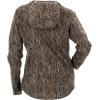 DOING SOMETHING GREAT Women’s Bexley 3.0 Pullover Hunting Shirts | Warm Climate, Ultra Light-Weight, DWR Treated(Mossy Oak Bottomland 3.0)