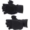 DOING SOMETHING GREAT Women’s Sherpa Fleece Flip Top Mitten(Black)