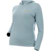 DSG Outerwear Women’s Bamboo Hooded Shirt – Long Sleeve, UPF 30+ Sun Protection, Lightweight Performance Hoodie(Antique Teal)