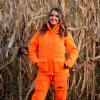 DSG Outerwear Women’s Kylie 5.0 3-in-1 Hunting Jacket – Waterproof, Insulated, Camo, Blaze, with Zip in Fleece Liner(Blaze Orange 5.0)