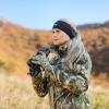 DSG Outerwear Women’s Reversible Hunting Headband – Camo & Solid Micro Fleece Ear Warmer – Warm, Comfortable, Moisture-Wicking Outdoor Headband(Black/Realtree Excape)