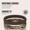 Groove Life Mossy Oak Women’s Camo Silicone Ring – Breathable Rubber Wedding Rings for Women, Lifetime Coverage, Unique Design, Comfort Fit Ring(Breakup Country Stackable)