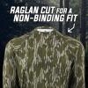 Mossy Oak Camo Hunting Shirts for Men Long Sleeve(Greenleaf)