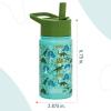 Wildkin Mossy Oak 32oz Kids Water Bottle – Leakproof, Vacuum-Insulated, Durable, Easy-Clean – Bottom Land(Dinomite Dinosaurs)