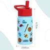Wildkin Mossy Oak 32oz Kids Water Bottle – Leakproof, Vacuum-Insulated, Durable, Easy-Clean – Bottom Land(Game On)