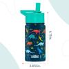 Wildkin Mossy Oak 32oz Kids Water Bottle – Leakproof, Vacuum-Insulated, Durable, Easy-Clean – Bottom Land(Jurassic Dinosaurs)