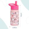 Wildkin Mossy Oak 32oz Kids Water Bottle – Leakproof, Vacuum-Insulated, Durable, Easy-Clean – Bottom Land(Magical Unicorns)