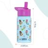 Wildkin Mossy Oak 32oz Kids Water Bottle – Leakproof, Vacuum-Insulated, Durable, Easy-Clean – Bottom Land(Mermaids)