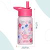 Wildkin Mossy Oak 32oz Kids Water Bottle – Leakproof, Vacuum-Insulated, Durable, Easy-Clean – Bottom Land(Pink Floral)