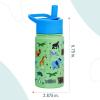 Wildkin Mossy Oak 32oz Kids Water Bottle – Leakproof, Vacuum-Insulated, Durable, Easy-Clean – Bottom Land(Wild Animals)