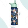 Wildkin Mossy Oak 32oz Kids Water Bottle – Leakproof, Vacuum-Insulated, Durable, Easy-Clean – Bottom Land(Wildflower Bloom)
