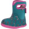 BOGS Baby Camo Boys’ Infant-Toddler Boot(Butterflies-teal)