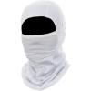 DSG Outerwear Women’s D-Tech Hinged Hunting Facemask – Lightweight, Moisture-Wicking with 4-Way Stretch & Mesh Panel(White)