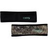 DSG Outerwear Women’s Reversible Hunting Headband – Camo & Solid Micro Fleece Ear Warmer – Warm, Comfortable, Moisture-Wicking Outdoor Headband(Black/Realtree Excape)