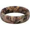 Groove Life Mossy Oak Thin Breakup Country Silicone Ring – Breathable Rubber Wedding Rings for Women, Lifetime Coverage, Unique Design, Comfort Fit Ring – Size 4