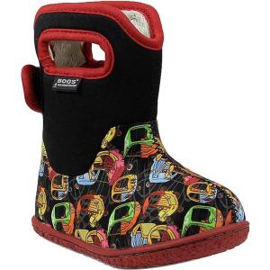BOGS Baby Camo Boys’ Infant-Toddler Boot(Kiddy Cars Print/Black/Multi)