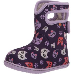 BOGS Baby Camo Boys’ Infant-Toddler Boot(Kitties-purple)