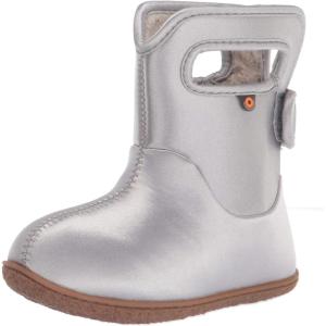 BOGS Baby Camo Boys’ Infant-Toddler Boot(Metallic-silver)