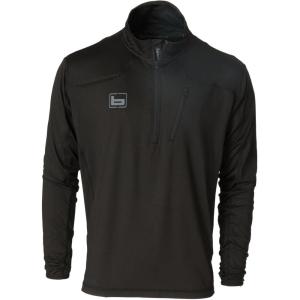 Banded Tec Stalker 1/4 Zip Pullover – Lightweight, Breathable, Moisture-Wicking Hunting Shirt(Black)