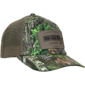 DOING SOMETHING GREAT DSG Outerwear Women’s Camo Trucker Baseball Cap | Adjustable Snapback Hat with Breathable Mesh Back(Mossy Oak Obsession)
