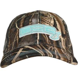 DOING SOMETHING GREAT DSG Outerwear Women’s Distressed Camo Baseball Cap – Adjustable Outdoor Hat(Realtree Max-7)