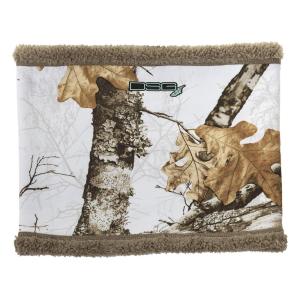 DOING SOMETHING GREAT DSG Outerwear Women’s Sherpa Cold Weather Hunting Neck Warmers (MO Country DNA)(Realtree Edge Snow)