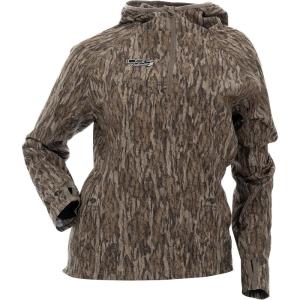 DOING SOMETHING GREAT Women’s Bexley 3.0 Pullover Hunting Shirts | Warm Climate, Ultra Light-Weight, DWR Treated(Mossy Oak Bottomland 3.0)