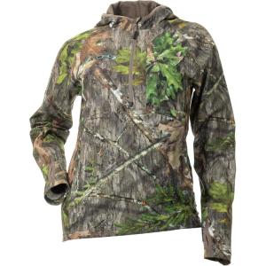 DOING SOMETHING GREAT Women’s Bexley 3.0 Pullover Hunting Shirts | Warm Climate, Ultra Light-Weight, DWR Treated(Mossy Oak Obsession 3.0)