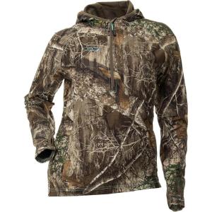 DOING SOMETHING GREAT Women’s Bexley 3.0 Pullover Hunting Shirts | Warm Climate, Ultra Light-Weight, DWR Treated(Realtree Edge 3.0)