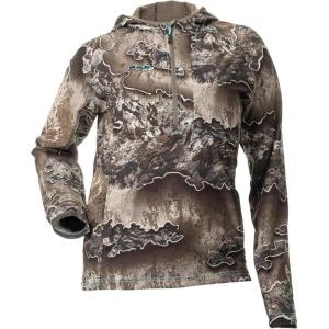 DOING SOMETHING GREAT Women’s Bexley 3.0 Pullover Hunting Shirts | Warm Climate, Ultra Light-Weight, DWR Treated(Realtree Excape 3.0)
