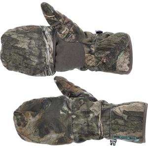 DOING SOMETHING GREAT Women’s Sherpa Fleece Flip Top Mitten(Mossy Oak Country Dna)