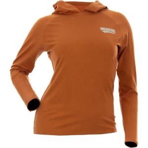 DSG Outerwear Women’s Bamboo Hooded Shirt – Long Sleeve, UPF 30+ Sun Protection, Lightweight Performance Hoodie(Sedona)