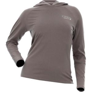 DSG Outerwear Women’s Bamboo Hooded Shirt – Long Sleeve, UPF 30+ Sun Protection, Lightweight Performance Hoodie(Stone)