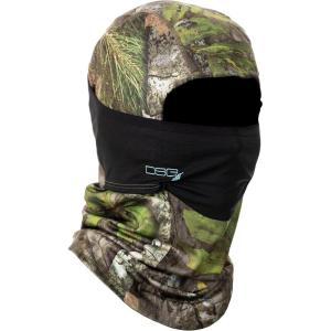 DSG Outerwear Women’s D-Tech Hinged Hunting Facemask – Lightweight, Moisture-Wicking with 4-Way Stretch & Mesh Panel(Mossy Oak Obsession)