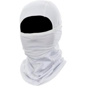 DSG Outerwear Women’s D-Tech Hinged Hunting Facemask – Lightweight, Moisture-Wicking with 4-Way Stretch & Mesh Panel(White)
