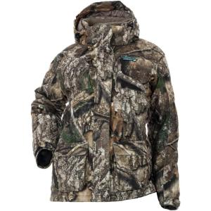 DSG Outerwear Women’s Kylie 5.0 3-in-1 Hunting Jacket – Waterproof, Insulated, Camo, Blaze, with Zip in Fleece Liner(Realtree Apx 5.0)