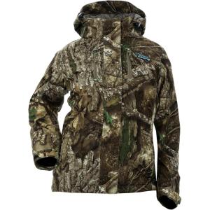 DSG Outerwear Women’s Kylie 5.0 3-in-1 Hunting Jacket – Waterproof, Insulated, Camo, Blaze, with Zip in Fleece Liner(Realtree Apx 6.0)
