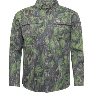 Mossy Oak Men’s Long Sleeve Camo Hunting Shirts Cotton Mill(Full Foliage)