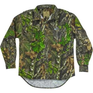 Mossy Oak unisex-adult mens Men’s Long Sleeve Camo Hunting Shirts Cotton Mill(Obsession)
