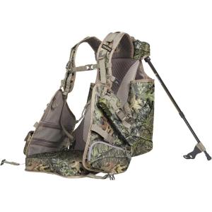 Tenzing Reclining Turkey Vests | Hunting Vest with Spring-Loaded Leg System Converts to Hunting Chair | Includes Handwarming Pockets(Mossy Oak Obsession)
