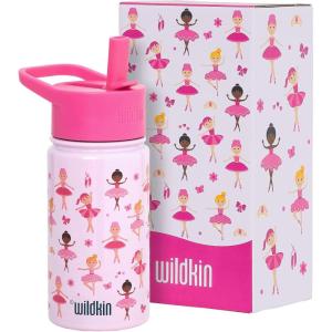 Wildkin Mossy Oak 32oz Kids Water Bottle – Leakproof, Vacuum-Insulated, Durable, Easy-Clean – Bottom Land(Ballerina)