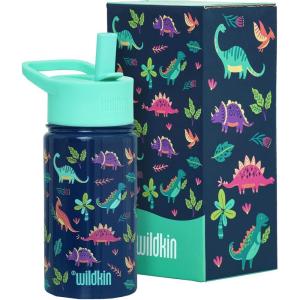 Wildkin Mossy Oak 32oz Kids Water Bottle – Leakproof, Vacuum-Insulated, Durable, Easy-Clean – Bottom Land(Darling Dinosaurs)