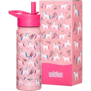 Wildkin Mossy Oak 32oz Kids Water Bottle – Leakproof, Vacuum-Insulated, Durable, Easy-Clean – Bottom Land(Magical Unicorn)