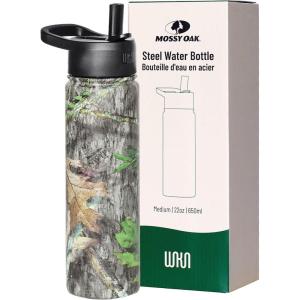 Wildkin Mossy Oak 32oz Kids Water Bottle – Leakproof, Vacuum-Insulated, Durable, Easy-Clean – Bottom Land(Mossy Oak Obsession)