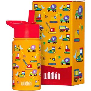 Wildkin Mossy Oak 32oz Kids Water Bottle – Leakproof, Vacuum-Insulated, Durable, Easy-Clean – Bottom Land(Under Construction)