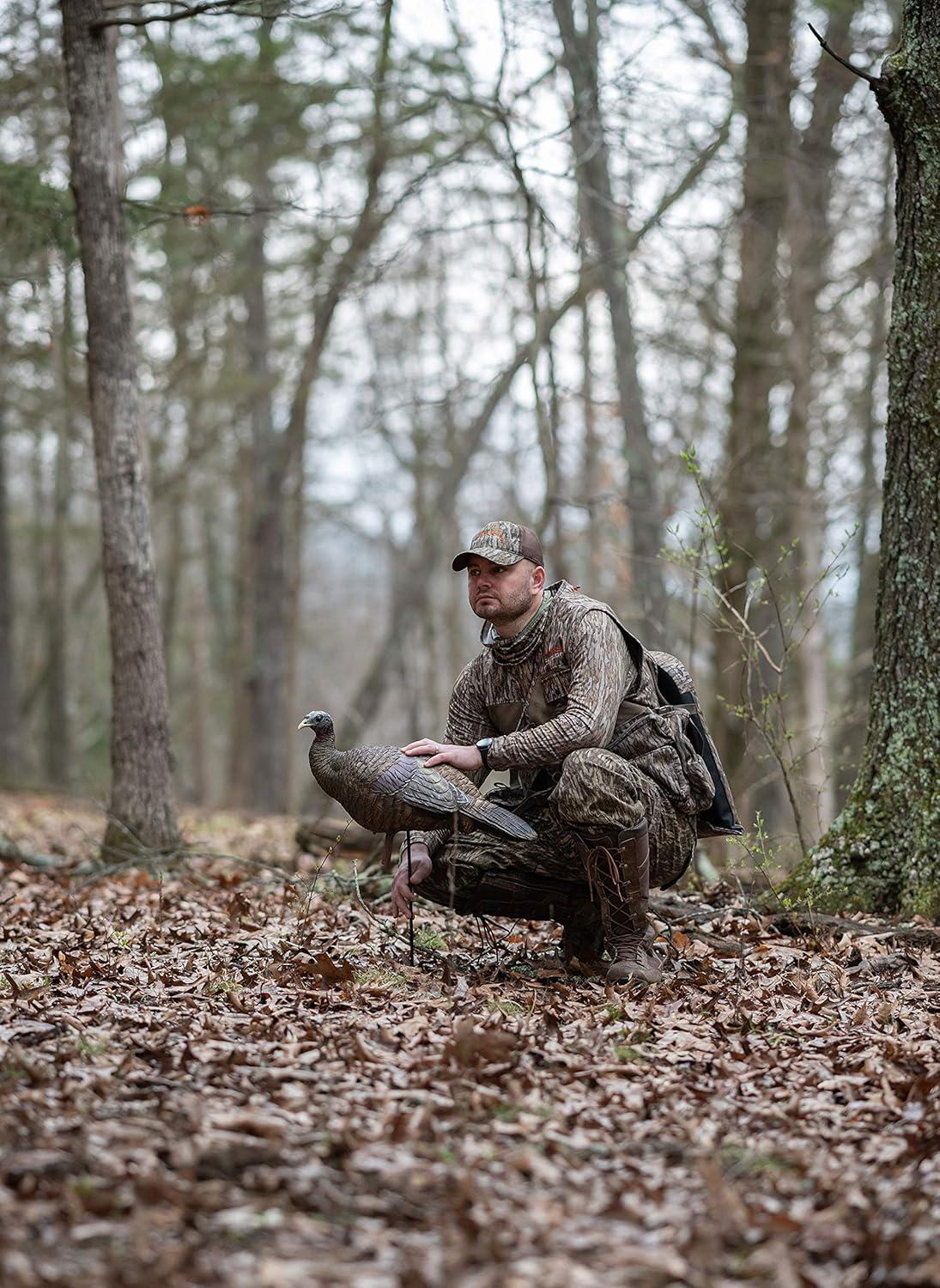 imageALPS OutdoorZ Super Elite 40 Camo Turkey Vest Featuring Removable Fold Away Seat Game Bag and Call and Striker PocketsMossy Oak Bottomland