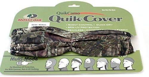 imageQuikCamo Camo Face Mask Gaiter for Turkey HuntingMossy Oak Breakup Country Camo
